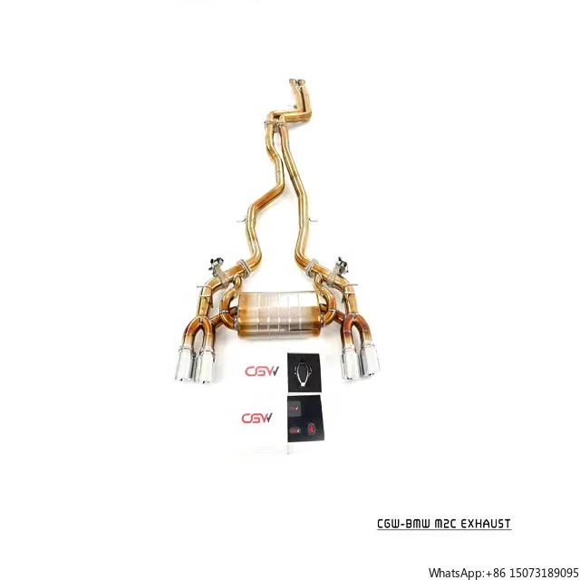 CGW Factory Valve Titanium Exhaust Muffler Golden Finish with Remote for M2C 3.0T
CGW Factory Valve Titanium Exhaust Muffler Golden Finish with Remote for M2C 3.0T