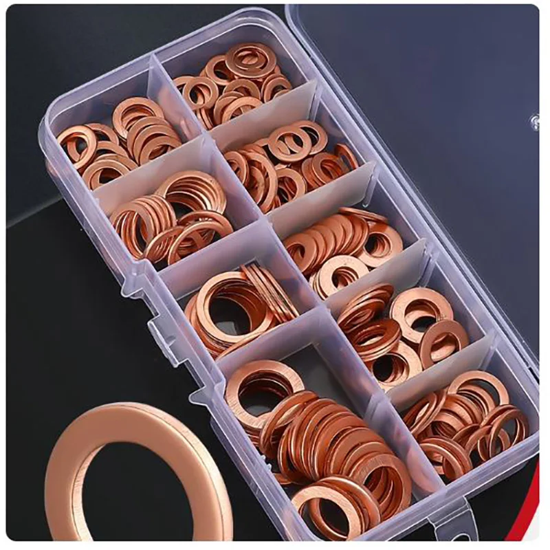 400/300/200/100/50 шт. шайбы из чистой меди, уплотнительное кольцо, медные прокладки, комплект плоских кольцевых уплотнений, ассортимент автомобильных медных уплотнительных колец с футляром
400/300/200/100/50 шт. шайбы из чистой меди, уплотнительное кольцо, медные прокладки, комплект плоских кольцевых уплотнений, ассортимент автомобильных медных уплотнительных колец с футляром