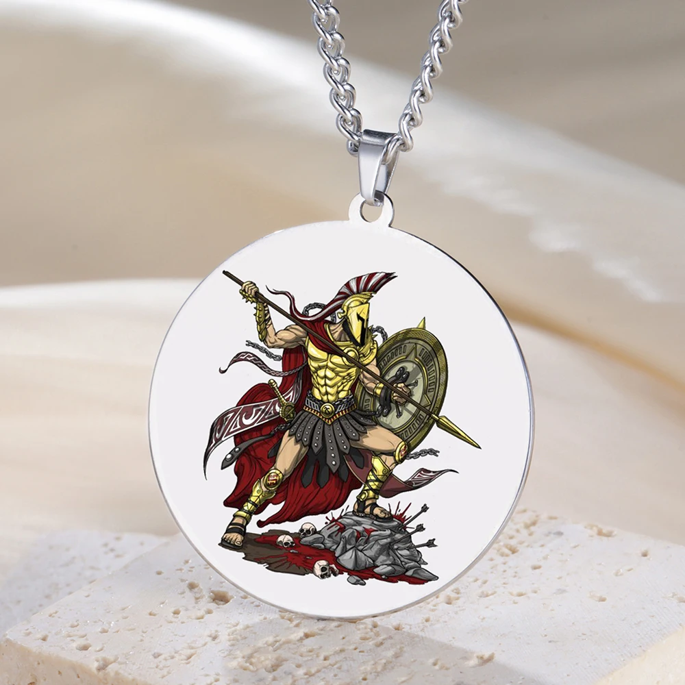Dawapara Ares God of War Necklace Strength Courage Symbol Protection Talisman Ancient Greek Mythology Stainless Steel Jewelry
Dawapara Ares God of War Necklace Strength Courage Symbol Protection Talisman Ancient Greek Mythology Stainless Steel Jewelry