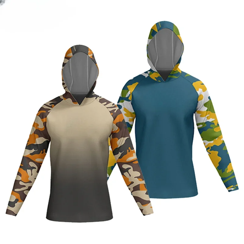 Men Long Sleeve Fishing Clothing Hooded UV Sun Protectio Breathable Quick Dry Fishing Shirts Uv Protectio
Men Long Sleeve Fishing Clothing Hooded UV Sun Protectio Breathable Quick Dry Fishing Shirts Uv Protectio