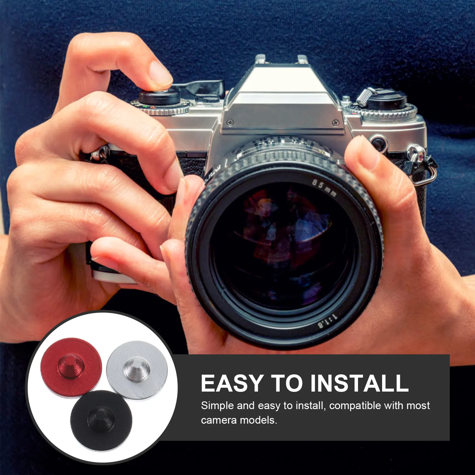 Комплект из 3 кнопок спуска затвора для камеры, мягкий спусковой механизм, замена из алюминиевого сплава, с вогнутой и выпуклой поверхностью, аксессуар для камеры
Комплект из 3 кнопок спуска затвора для камеры, мягкий спусковой механизм, замена из алюминиевого сплава, с вогнутой и выпуклой поверхностью, аксессуар для камеры