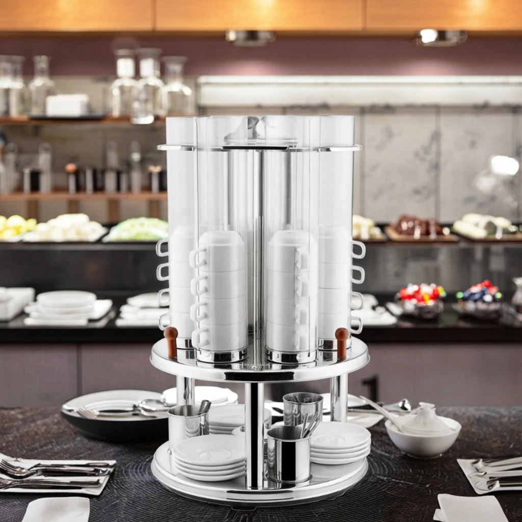 Revolving Cup Rack One-Stop Buffet Cup Dispenser for Hotels and Restaurants For Best Sale Commercial Stainless Steel
Revolving Cup Rack One-Stop Buffet Cup Dispenser for Hotels and Restaurants For Best Sale Commercial Stainless Steel