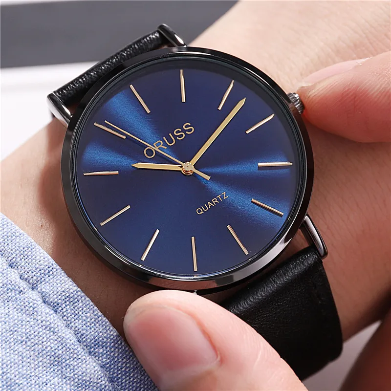 ORUSS Brand Classic Quartz Man Watch High Quality Leather Strap Leisure Sports Waterproof Business Men's Women's The Same Watch
ORUSS Brand Classic Quartz Man Watch High Quality Leather Strap Leisure Sports Waterproof Business Men's Women's The Same Watch