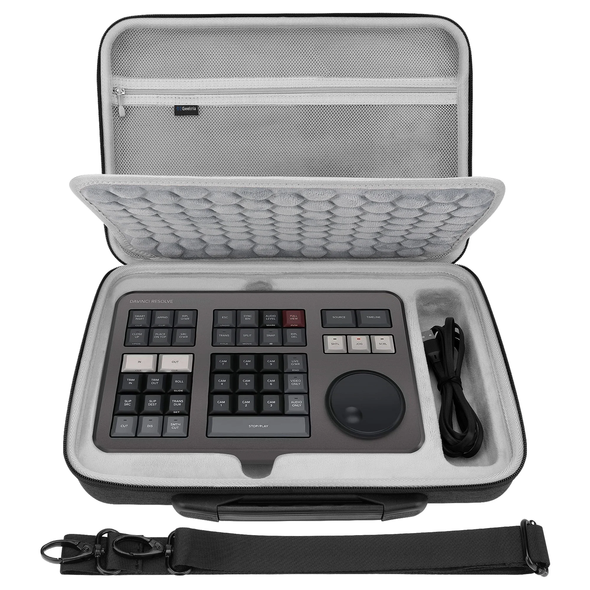 Geekria Hard Shell Travel Carrying Case, EVA Protective Bag Compatible with Blackmagic Design Davinci Resolve Speed Editor
Geekria Hard Shell Travel Carrying Case, EVA Protective Bag Compatible with Blackmagic Design Davinci Resolve Speed Editor