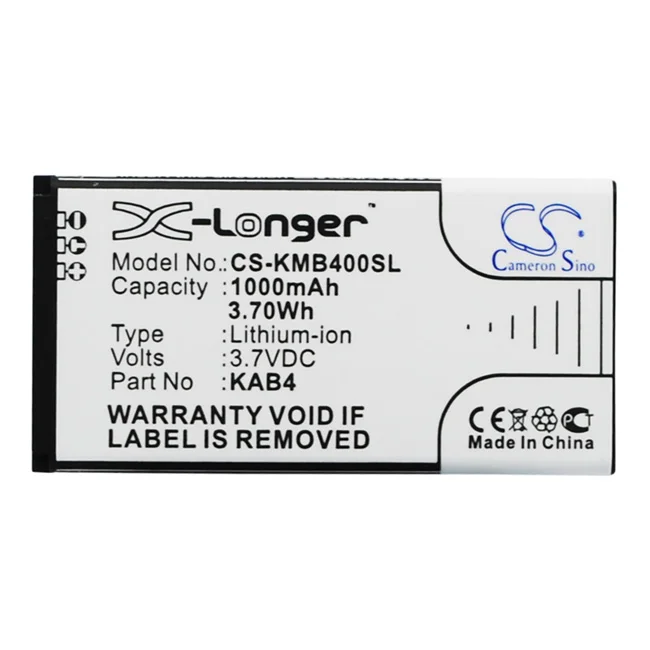 Cameron Sino 800mAh Battery For KAZAM KAB4 KAB4-AAABA005026 Life B4 Maxcom MM720 MM720BB MM721BB
Cameron Sino 800mAh Battery For KAZAM KAB4 KAB4-AAABA005026 Life B4 Maxcom MM720 MM720BB MM721BB