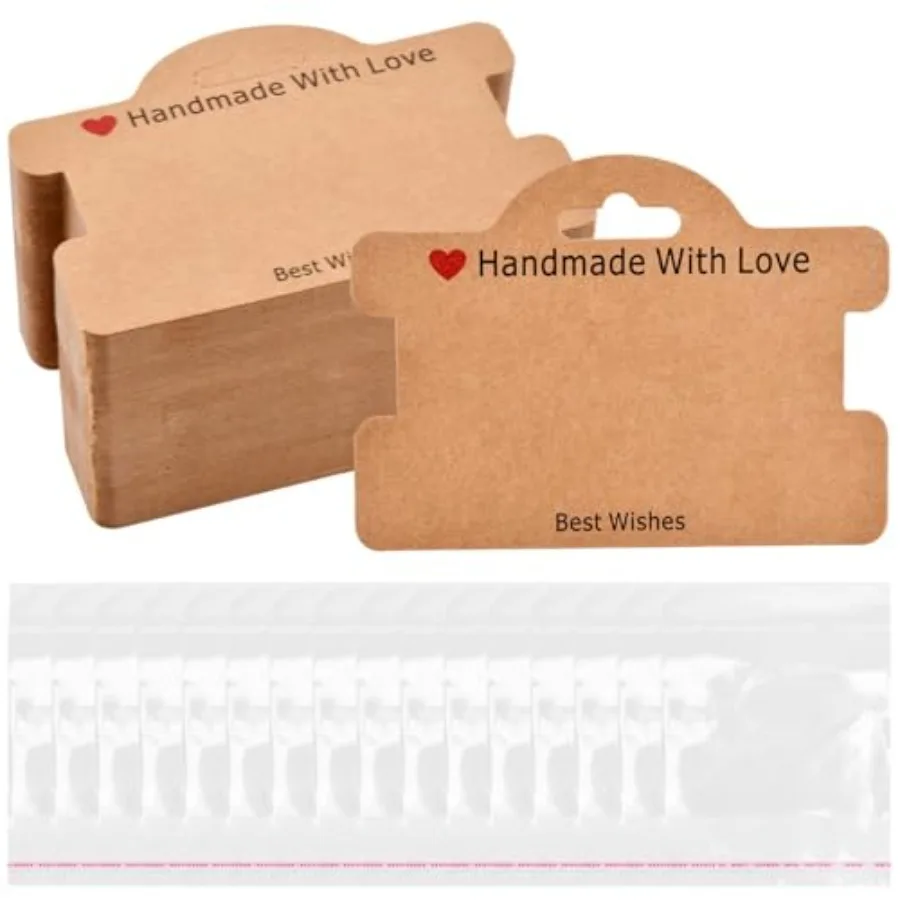 100 Set Bracelet Display Cards, Bracelet Packaging for Hanging Jewelry, Jewelry Display Cards with Clear Bags for Hair Ties, Br
100 Set Bracelet Display Cards, Bracelet Packaging for Hanging Jewelry, Jewelry Display Cards with Clear Bags for Hair Ties, Br