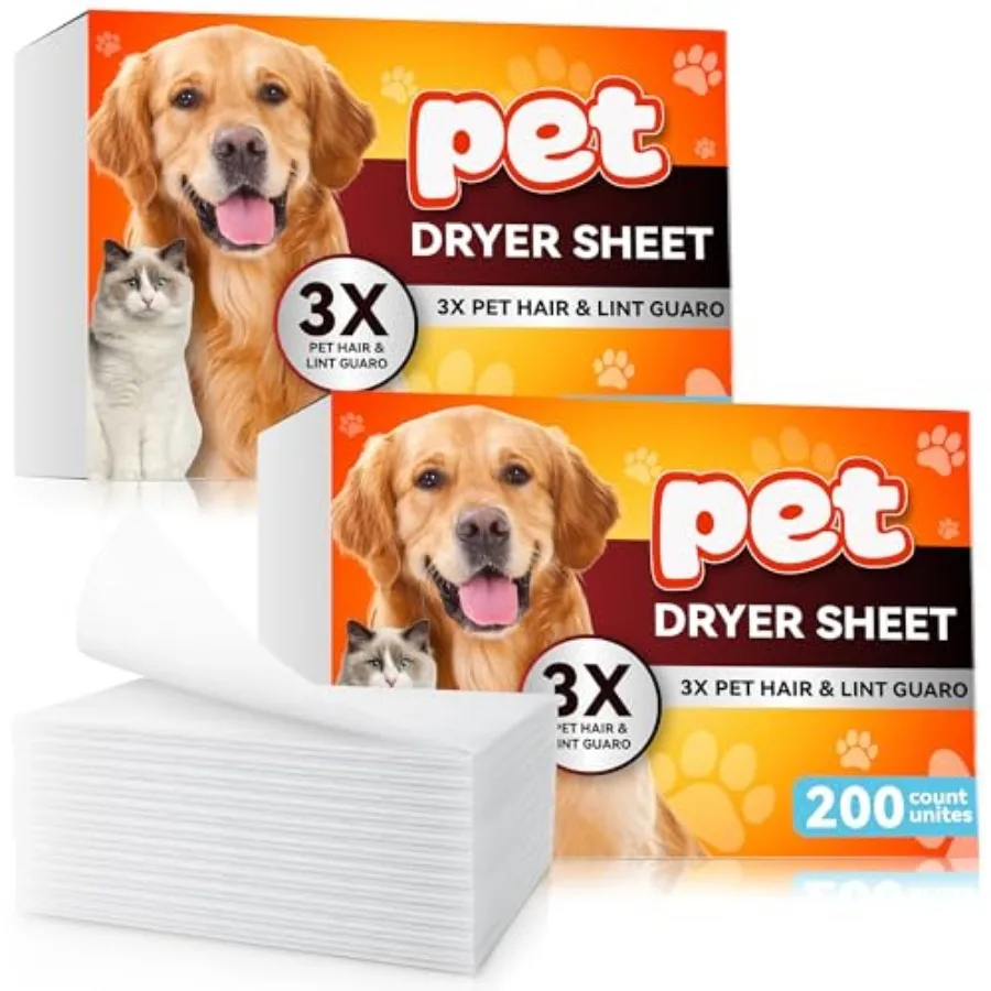 Pet Hair Remover for Laundry, Lint Dryer Sheets, 3 X Pet Hair Fighters, Reduces Static, Adds Softness Scented, 200 Count
Pet Hair Remover for Laundry, Lint Dryer Sheets, 3 X Pet Hair Fighters, Reduces Static, Adds Softness Scented, 200 Count