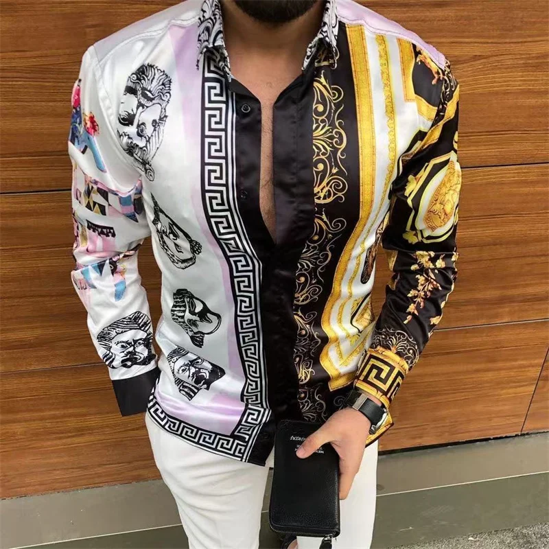 Men's Shirt Latest Spring and Autumn Shirts 3D Printed Long Sleeve Luxury Social Shirt Lapel Top Men's Top Quick Delivery
Men's Shirt Latest Spring and Autumn Shirts 3D Printed Long Sleeve Luxury Social Shirt Lapel Top Men's Top Quick Delivery