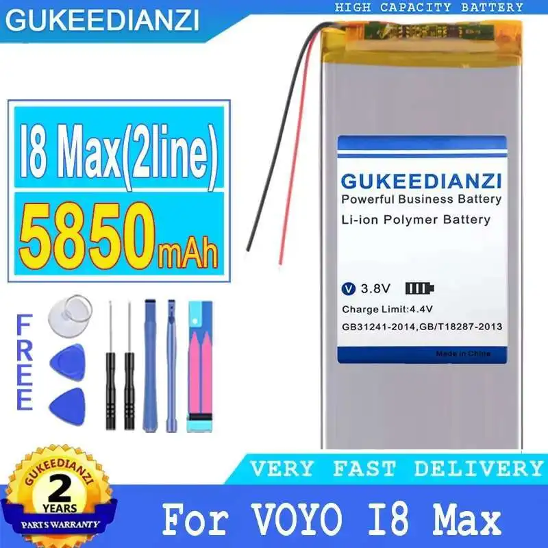 Стабильная батарея для планшета Voyo I8 Max, аккумулятор для ПК, 2 провода, 2 линии, 5850 мАч, высокая эффективность
Стабильная батарея для планшета Voyo I8 Max, аккумулятор для ПК, 2 провода, 2 линии, 5850 мАч, высокая эффективность