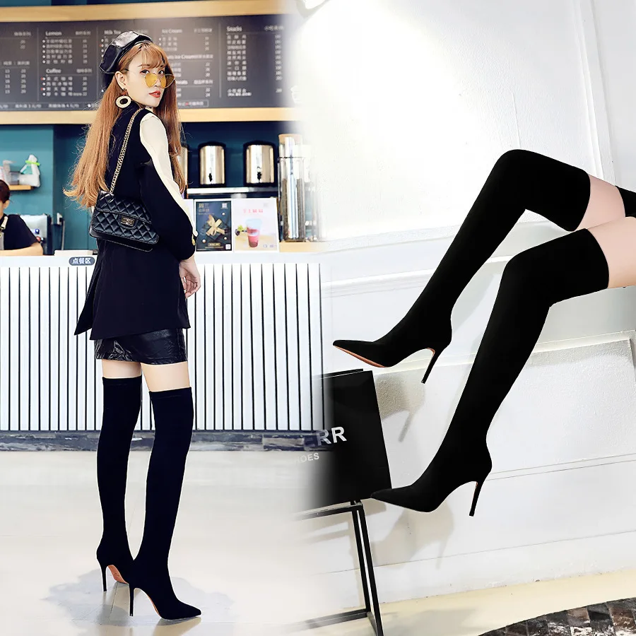 Women Pumps туфли Fashionable And Simple Winter Women's With Thin High Heels Suede Sexy Slim Over Knee Boots женские Shoes Woma
Women Pumps туфли Fashionable And Simple Winter Women's With Thin High Heels Suede Sexy Slim Over Knee Boots женские Shoes Woma