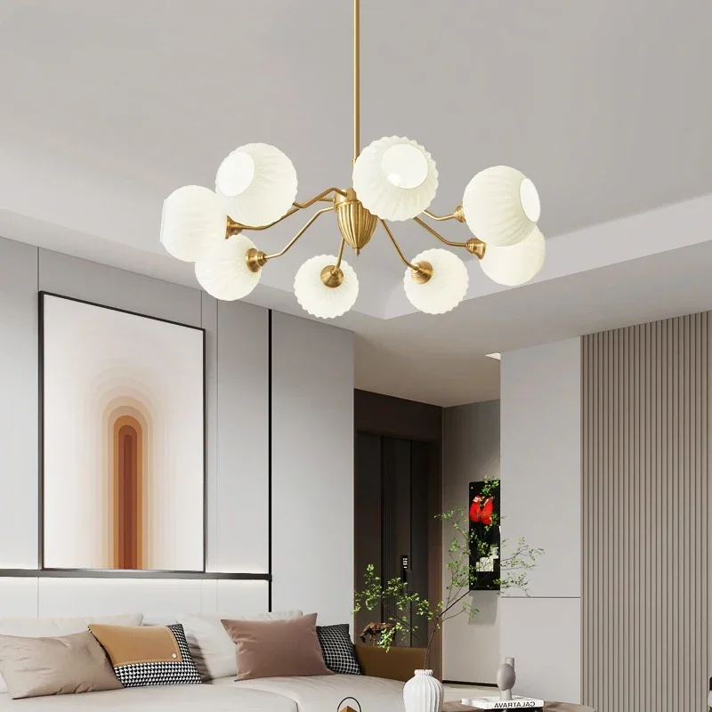 GHEUVNJ French Cream Style Living Room Bedroom Light Luxury American Retro Simple Atmosphere Glass Pendant Light
GHEUVNJ French Cream Style Living Room Bedroom Light Luxury American Retro Simple Atmosphere Glass Pendant Light