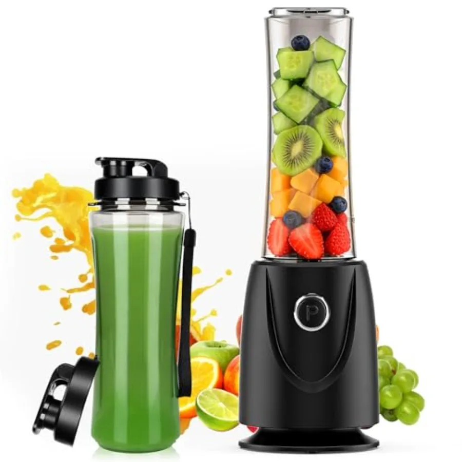 500W Personal Blender for Smoothies, Milkshakes and Juices with 4-Fin Blades, 17oz BPA-Free Tritan Portable Cup, Powerful Singl
500W Personal Blender for Smoothies, Milkshakes and Juices with 4-Fin Blades, 17oz BPA-Free Tritan Portable Cup, Powerful Singl
