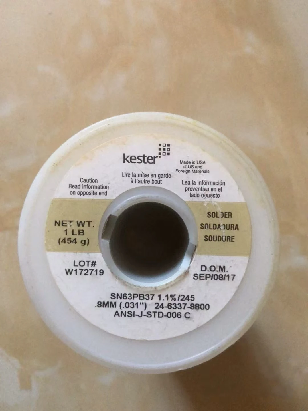 Американский оригинальный низкотемпературный паяльный провод Kester Sn63/Pb37, диаметр проволоки 0,8 мм, импортный паяльный провод с низким остатками
Американский оригинальный низкотемпературный паяльный провод Kester Sn63/Pb37, диаметр проволоки 0,8 мм, импортный паяльный провод с низким остатками