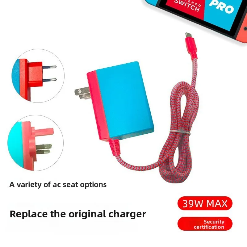 Replace Original 39W Type-C Fast AC Adapter Charger with 1.5m Cable 15V/2.6A Power Supply for Nintendo Switch/OLED/Controller
Replace Original 39W Type-C Fast AC Adapter Charger with 1.5m Cable 15V/2.6A Power Supply for Nintendo Switch/OLED/Controller