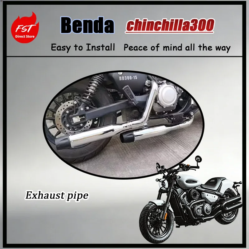 For Benda chinchilla300BD300 High Flow Performance Exhaust System Retro Harley Design Stainless Steel Deep Bass Sound Horsepower
For Benda chinchilla300BD300 High Flow Performance Exhaust System Retro Harley Design Stainless Steel Deep Bass Sound Horsepower