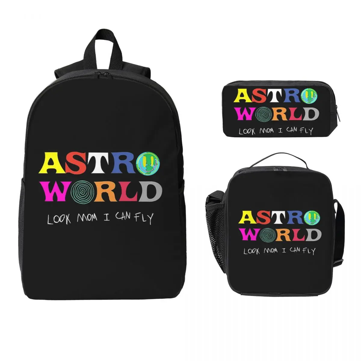 ASTROWORLD Look Mum I Can Fly Рюкзак для мальчиков и девочек BookBag Школьная сумка для ноутбука Сумки на плечо 3ps Изолированная сумка для обеда Пенал
ASTROWORLD Look Mum I Can Fly Рюкзак для мальчиков и девочек BookBag Школьная сумка для ноутбука Сумки на плечо 3ps Изолированная сумка для обеда Пенал