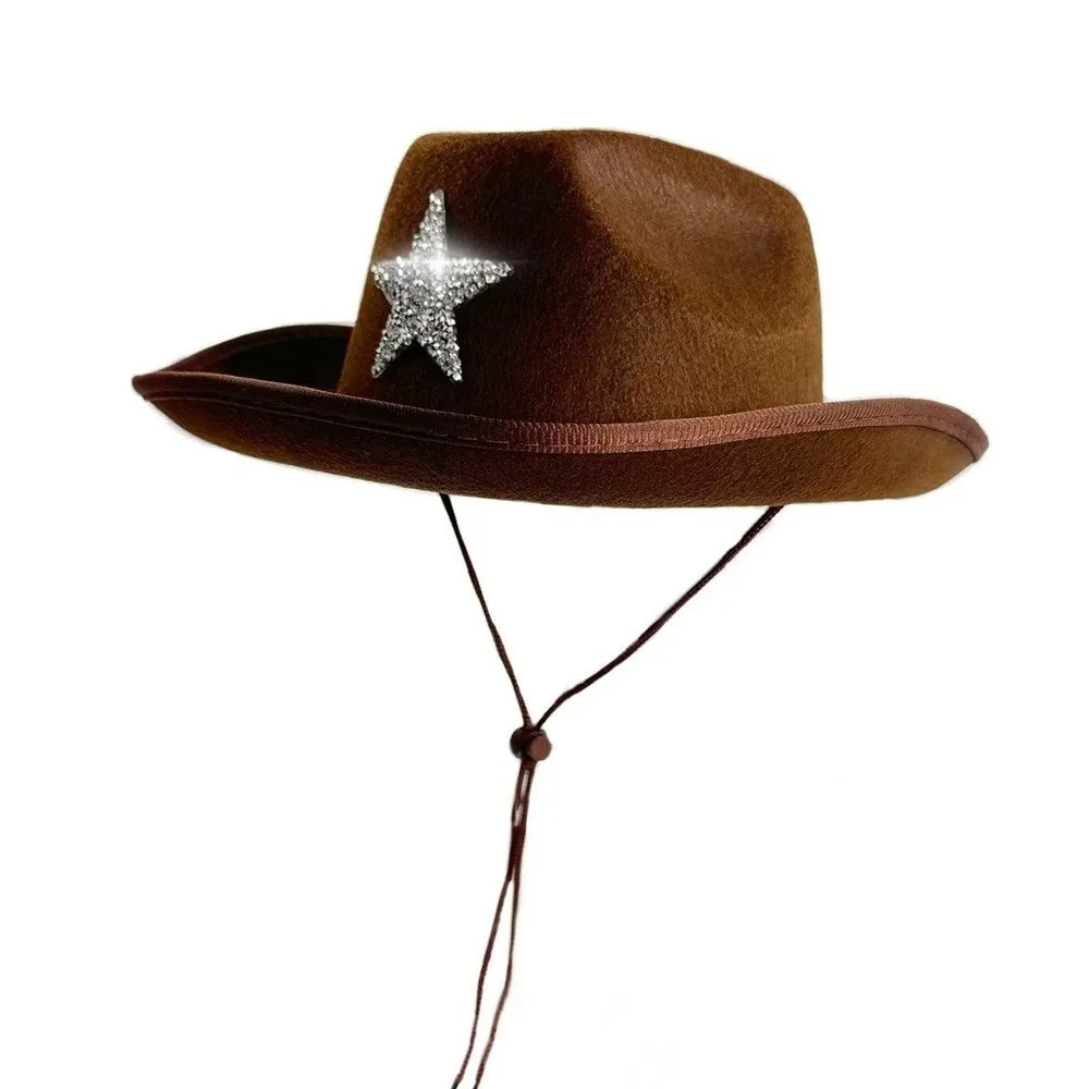 Cool Sparkling Western Cowboy Hat Star Rhinestone Summer Sun Hat Sunscreen Fisherman Cap Bucket Hat Girl
Cool Sparkling Western Cowboy Hat Star Rhinestone Summer Sun Hat Sunscreen Fisherman Cap Bucket Hat Girl