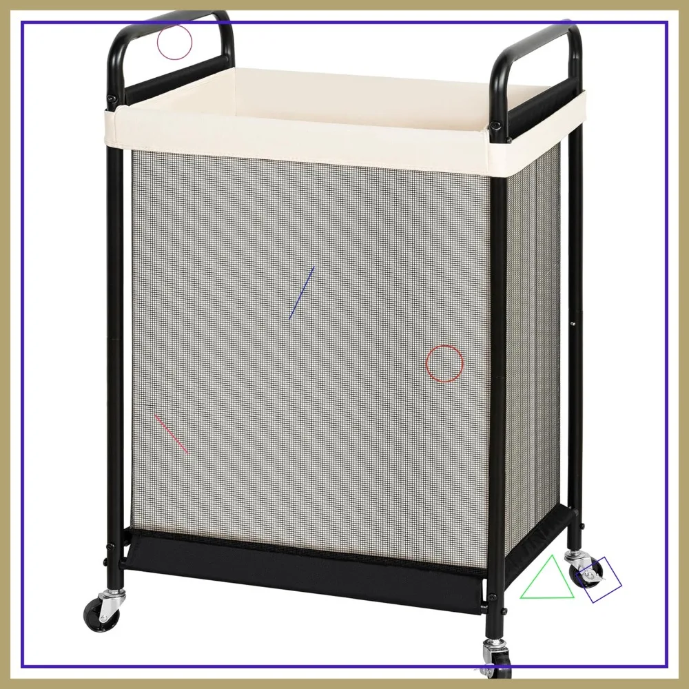 Большая корзина для белья на колесиках, 120 л, съемная холщовая сумка, запираемые ролики для домашнего использования
Большая корзина для белья на колесиках, 120 л, съемная холщовая сумка, запираемые ролики для домашнего использования