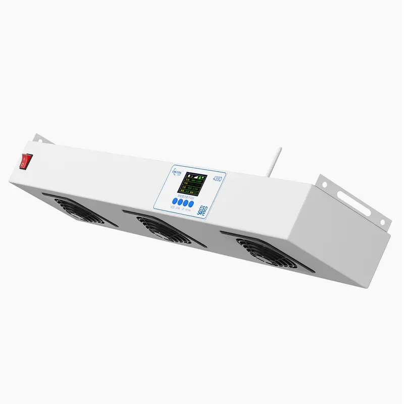 Chuangdai 439D intelligent DC ion fan wireless networking three-head suspension static elimination static eliminator
Chuangdai 439D intelligent DC ion fan wireless networking three-head suspension static elimination static eliminator
