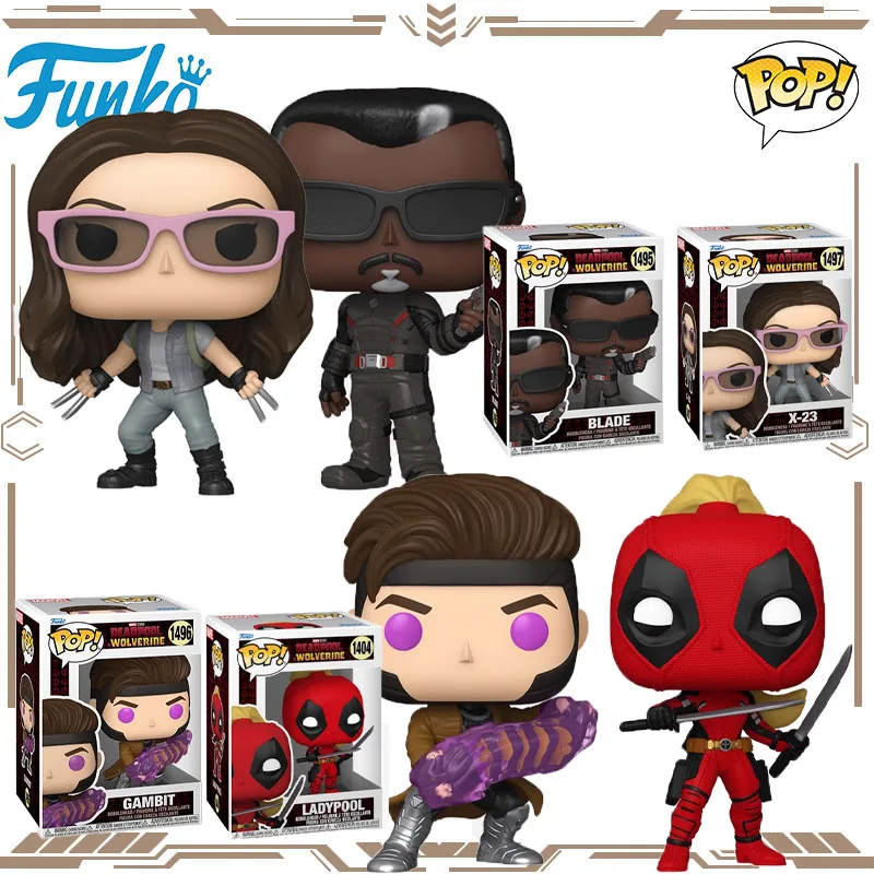 Funko POP Original Deadpool Wolverine X-23 Blade Gambit Ladypool Action Figure Toys for Boys Girls Gift Collectible Model
Funko POP Original Deadpool Wolverine X-23 Blade Gambit Ladypool Action Figure Toys for Boys Girls Gift Collectible Model