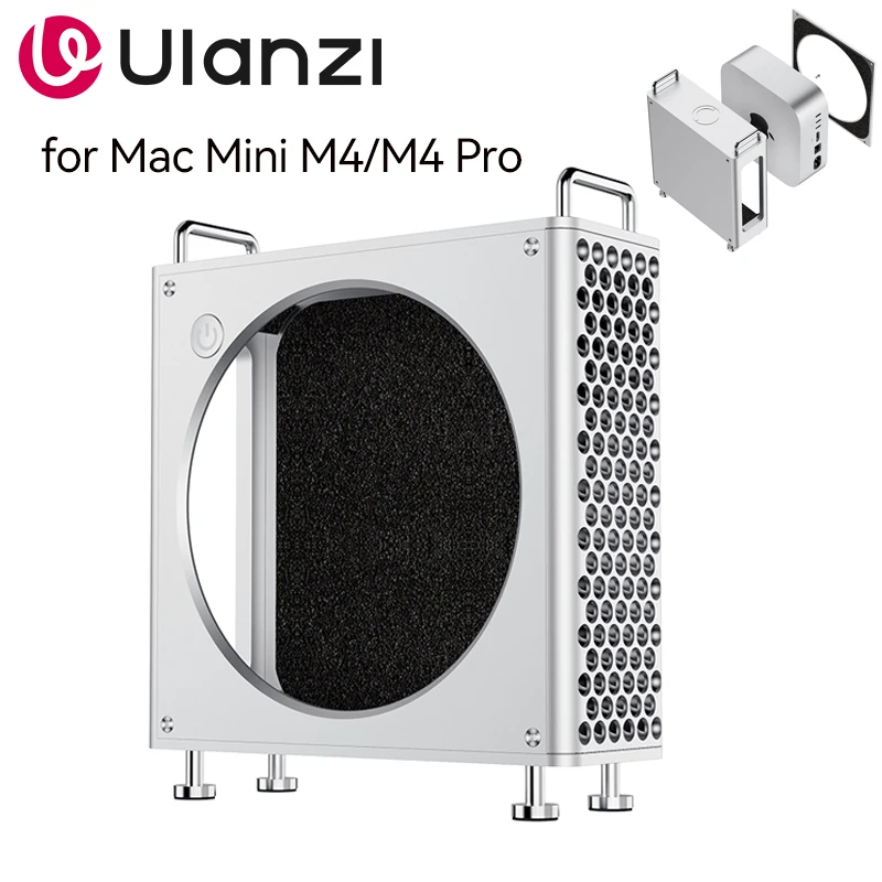 Ulanzi QT01 Aluminum-alloy Case for Mac Mini M4/M4 Pro Vertical Computer Laptop Stand with Dustproof Protective Rapid Cooling
Ulanzi QT01 Aluminum-alloy Case for Mac Mini M4/M4 Pro Vertical Computer Laptop Stand with Dustproof Protective Rapid Cooling