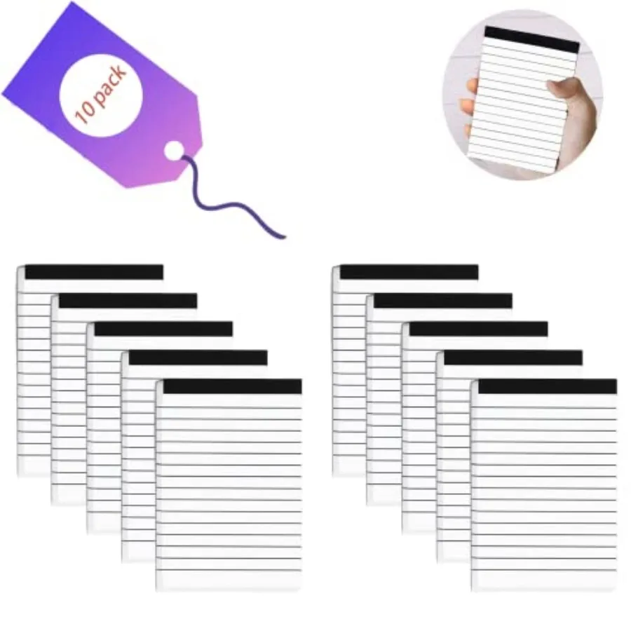 10 Pack Pocket Mini Notepads Refills, Memo Pad, 3×5Inch Lined Writing Pads with 30 Sheets in Each Pad, Note Pads Refills, Inspi
10 Pack Pocket Mini Notepads Refills, Memo Pad, 3×5Inch Lined Writing Pads with 30 Sheets in Each Pad, Note Pads Refills, Inspi