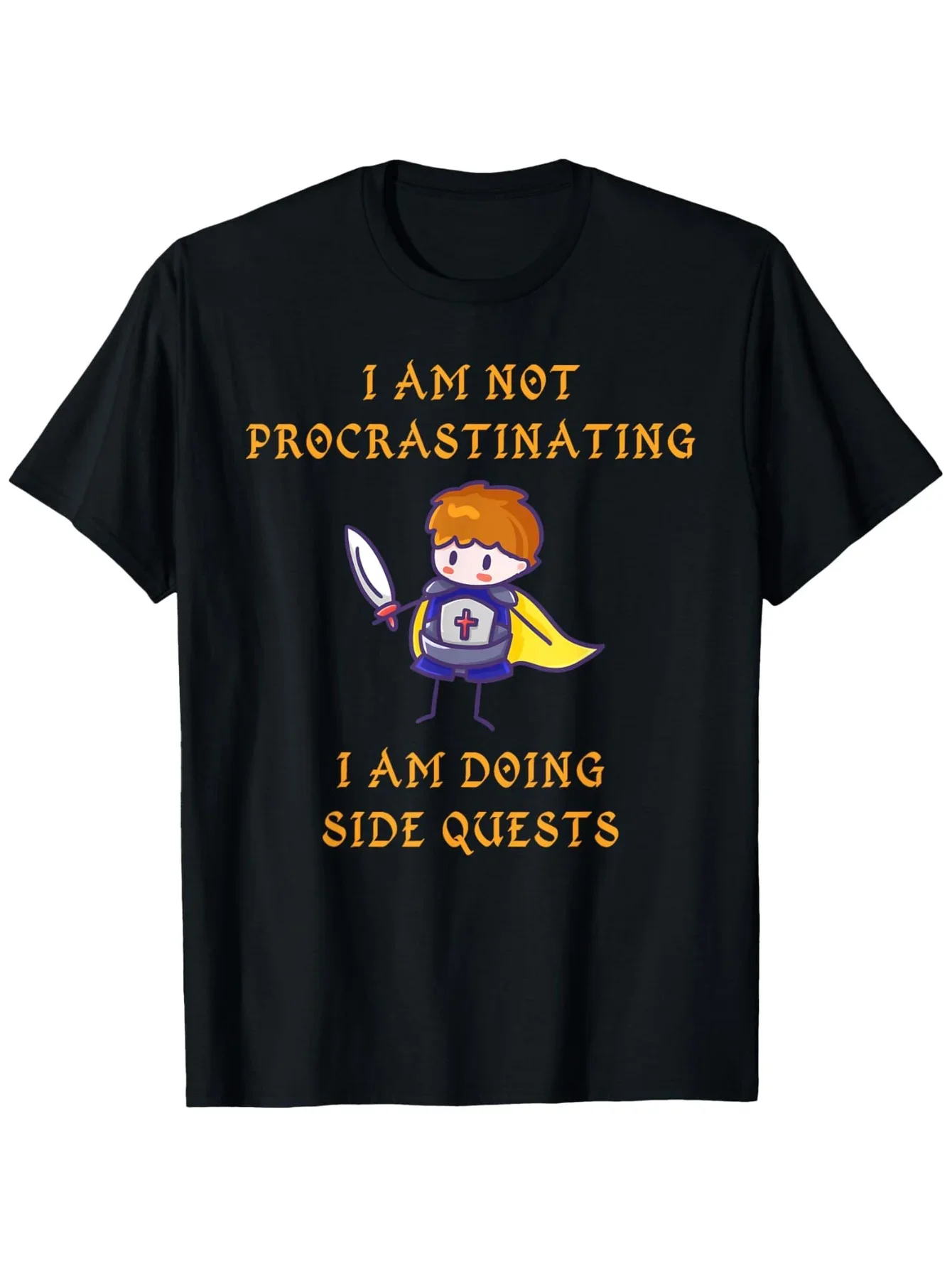 I Am Not Procrastinating I Am Doing Side Quests Graphic T-Shirt Funny Gamer Gift Cotton Tee
I Am Not Procrastinating I Am Doing Side Quests Graphic T-Shirt Funny Gamer Gift Cotton Tee