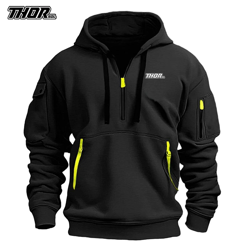 THORSOL Fashion Sportswear Men Cycling Hooded Sweatshirt Mountain Bike Hooded Jacket Bicycle Hoodies MTB Enduro Coat Giacca Moto
THORSOL Fashion Sportswear Men Cycling Hooded Sweatshirt Mountain Bike Hooded Jacket Bicycle Hoodies MTB Enduro Coat Giacca Moto