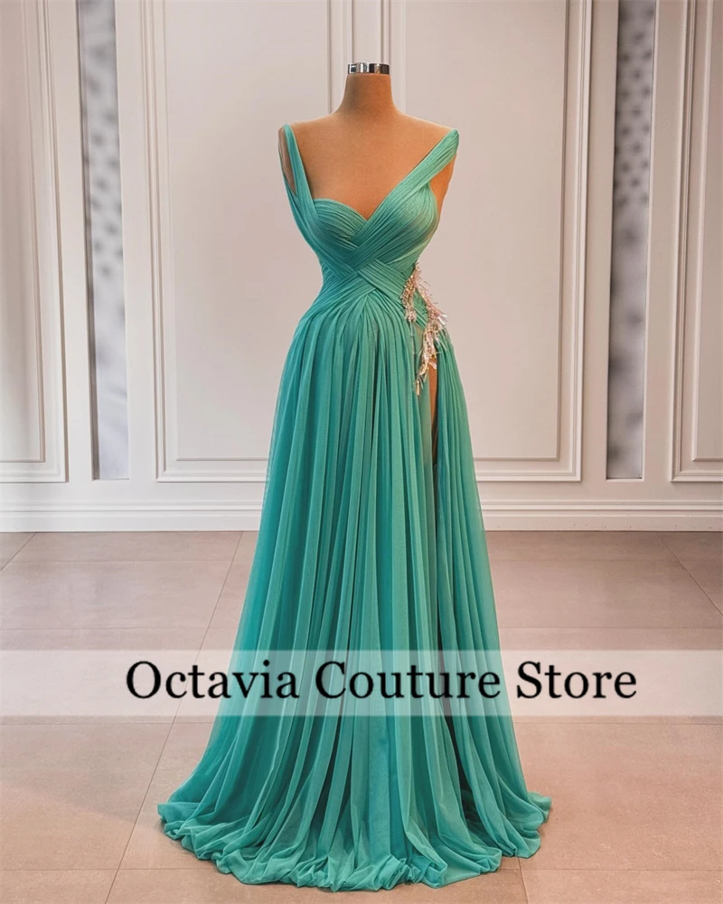 Special Green Sweetheart Evening Dresses Pleats Dress Women Elegant Party Bead Appliques Formal Gown Split Special Occasion Gown
Special Green Sweetheart Evening Dresses Pleats Dress Women Elegant Party Bead Appliques Formal Gown Split Special Occasion Gown