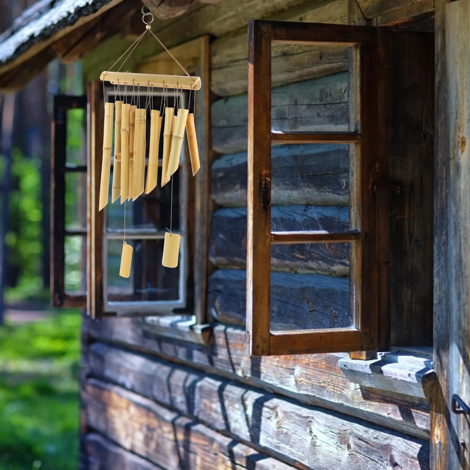 1Pcs Bamboo Wind Chime Hanging Decor Garden Door Wall Home Decoration for Relaxing Melody and Warm Atmosphere
1Pcs Bamboo Wind Chime Hanging Decor Garden Door Wall Home Decoration for Relaxing Melody and Warm Atmosphere