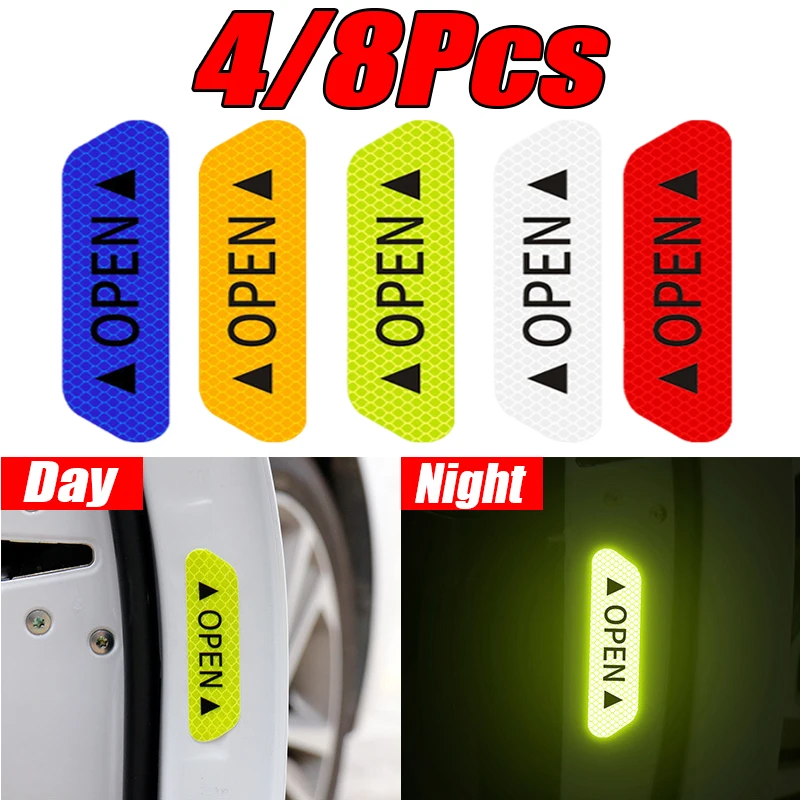 8Pcs/Set Car Open Reflective Stickers Tape Warning Mark Night Driving Safety Lighting Luminous Decor Auto Door Stickers Decal
8Pcs/Set Car Open Reflective Stickers Tape Warning Mark Night Driving Safety Lighting Luminous Decor Auto Door Stickers Decal