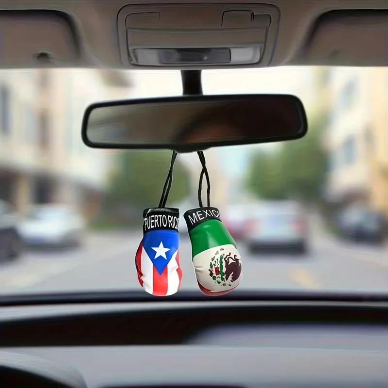 Puerto Rico & Mexico PU Mini Boxing Glove Car Interior Pendant Enhance Sporty Vibe Charm for Backpack Showcase Individua
Puerto Rico & Mexico PU Mini Boxing Glove Car Interior Pendant Enhance Sporty Vibe Charm for Backpack Showcase Individua