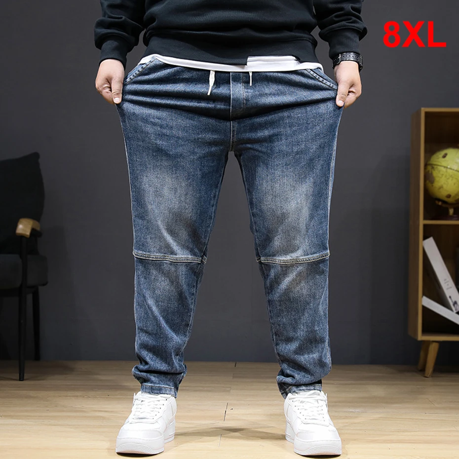 8XL Plus Size Jeans Men Baggy Denim Pants Fashion Casual Embroidery Design Stretch Waist Jeans Big Size 8XL
8XL Plus Size Jeans Men Baggy Denim Pants Fashion Casual Embroidery Design Stretch Waist Jeans Big Size 8XL