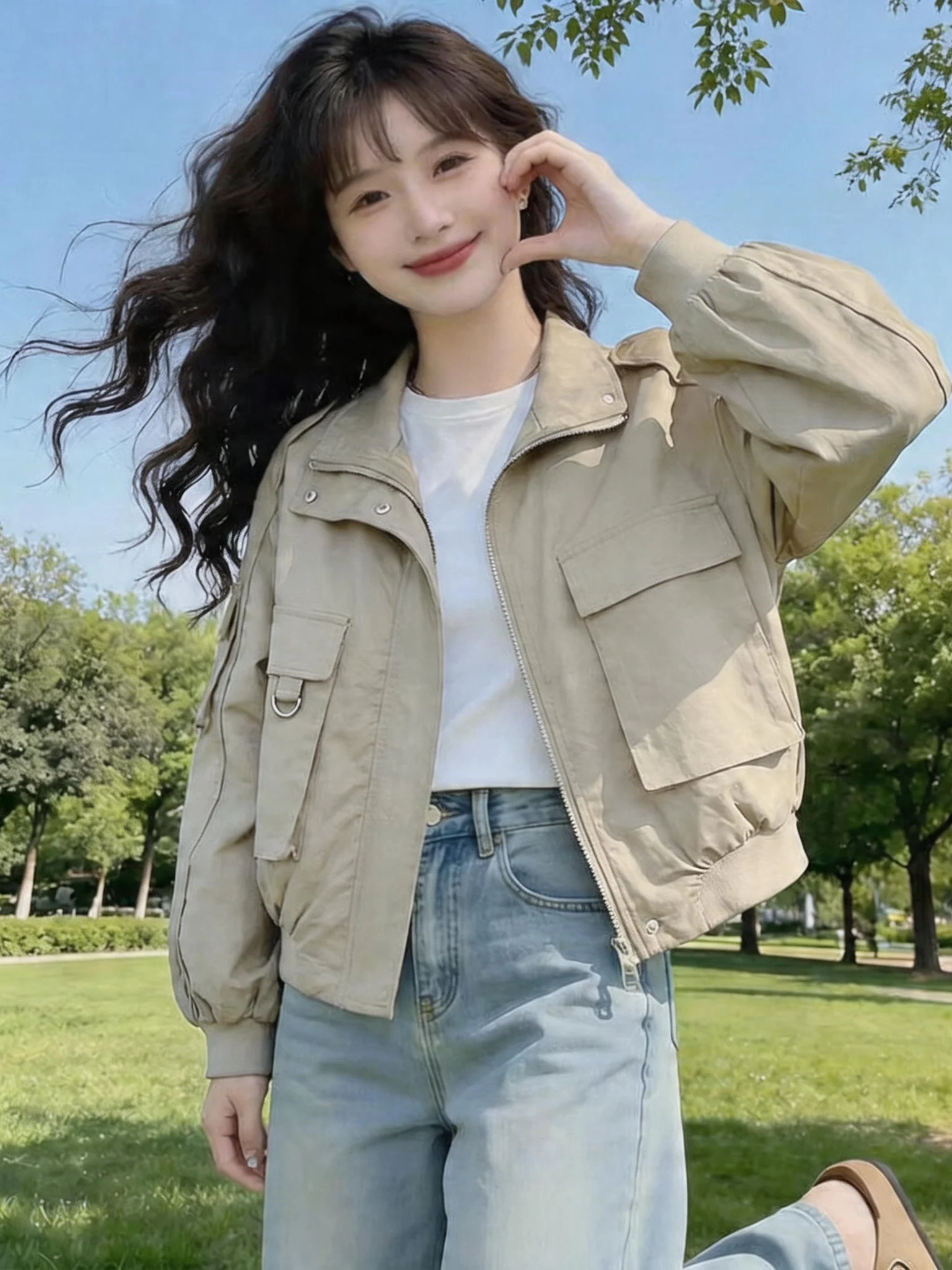 Casual Short Workwear Jacket Women's Spring Autumn Loose Fit Stand Collar Large Pocket Brown Coat Top European Style Commute ...
Casual Short Workwear Jacket Women's Spring Autumn Loose Fit Stand Collar Large Pocket Brown Coat Top European Style Commute ...