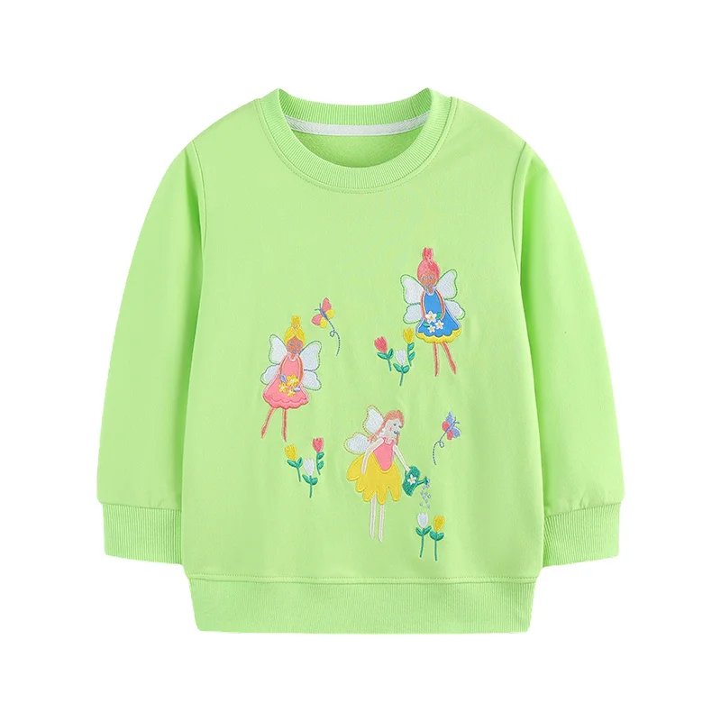Fairy Tale 2-7T Long Sleeve Girls Sweatshirts Cotton Embroidery Autumn Winter Children's Clothes Cute Baby Tops
Fairy Tale 2-7T Long Sleeve Girls Sweatshirts Cotton Embroidery Autumn Winter Children's Clothes Cute Baby Tops