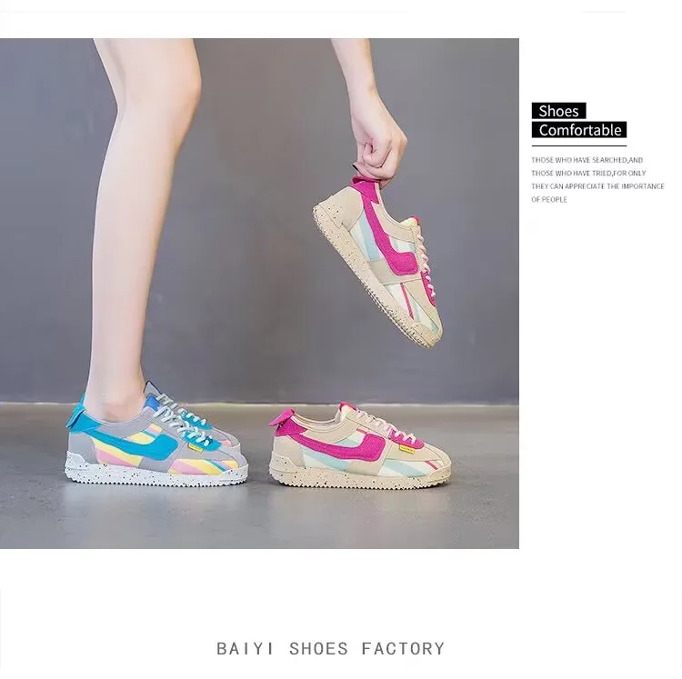 Women's Sneakers Fashion Breathable Flat Shoes Woman Soft Sole Walking Vulcanized Shoes Women Casual Sneaker Zapatos De Mujer
Women's Sneakers Fashion Breathable Flat Shoes Woman Soft Sole Walking Vulcanized Shoes Women Casual Sneaker Zapatos De Mujer