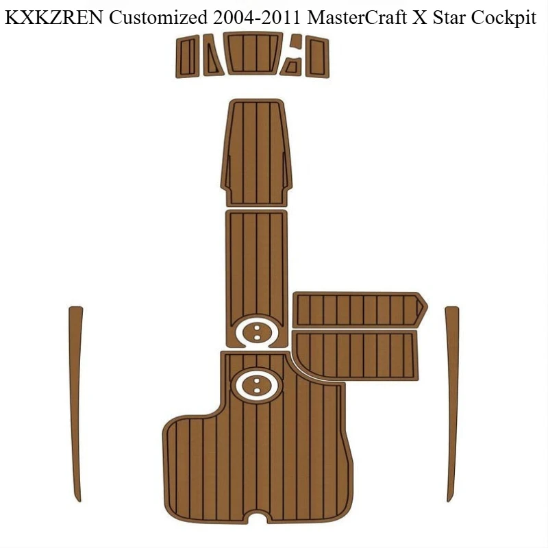 KXKZREN Custom 2004-2011 MasterCraft X Star Cockpit Faux Teak Decking Sheet Self Adhesive Anti Slip EVA Foam Boat Flooring Pad
KXKZREN Custom 2004-2011 MasterCraft X Star Cockpit Faux Teak Decking Sheet Self Adhesive Anti Slip EVA Foam Boat Flooring Pad