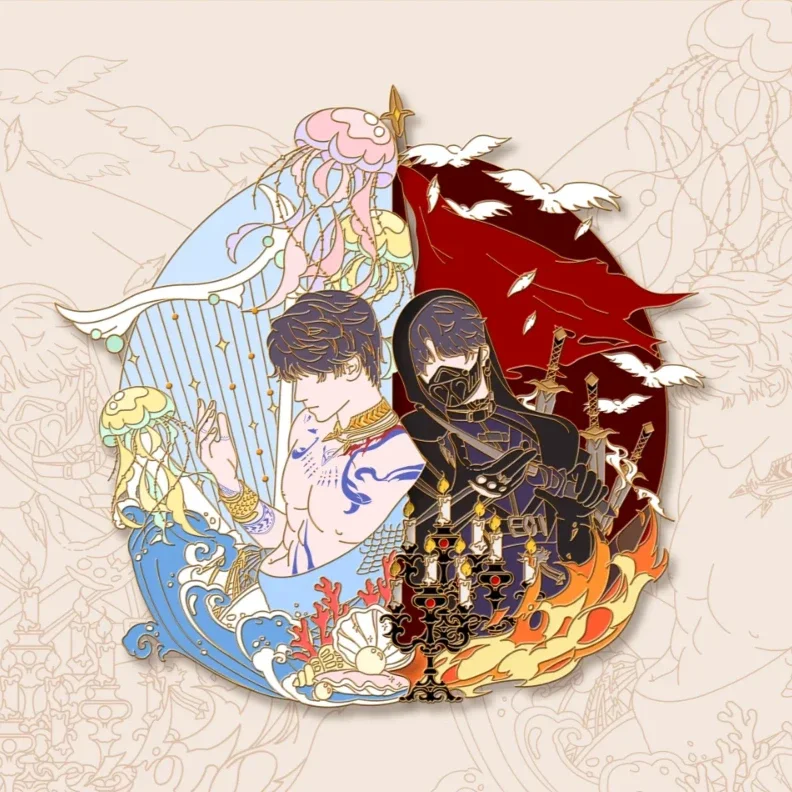 Anime Love and Deepspace Rafayel Cosplay Curve Matching Brooch Cartoon Breastpin Badge Pin Emblem Bauble Adorn Xmas Gift
Anime Love and Deepspace Rafayel Cosplay Curve Matching Brooch Cartoon Breastpin Badge Pin Emblem Bauble Adorn Xmas Gift