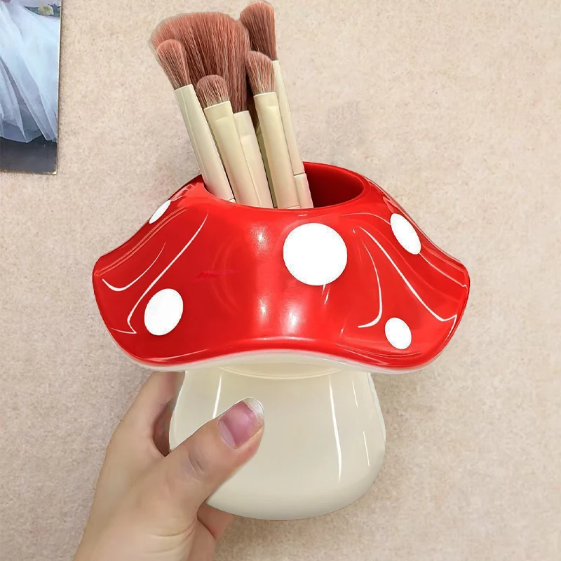 1/2pcs Creative Mushroom Shape Storage Box Cute Plastic Home Bathroom Makeup Brush Bottle Holder Office Desk Pen Organizer
1/2pcs Creative Mushroom Shape Storage Box Cute Plastic Home Bathroom Makeup Brush Bottle Holder Office Desk Pen Organizer