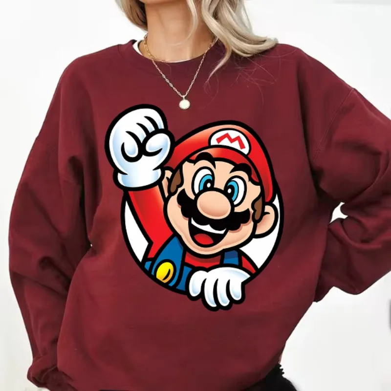Super Marios Bros Adult Autumn Cotton Sweatershirt Long Sleeve Tops Women Anime Cute Pullover Man Fashion Printed Clothing Gifts
Super Marios Bros Adult Autumn Cotton Sweatershirt Long Sleeve Tops Women Anime Cute Pullover Man Fashion Printed Clothing Gifts
