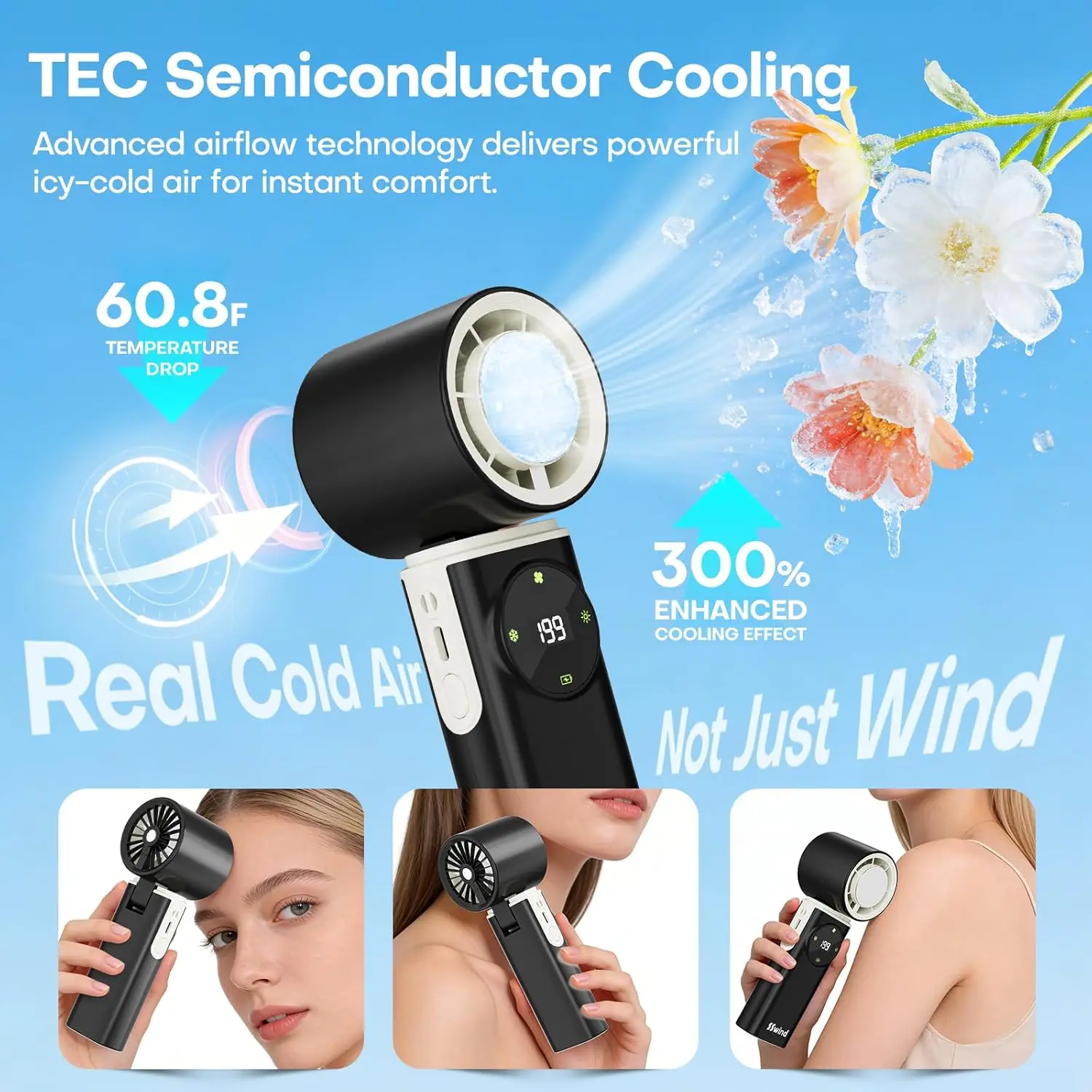 6000mAh Portable Handheld Fan With Ice Cooling, 199 Levels Stepless Speed, 20H Long Battery Life, 20000RPM Turbo Fan Rechargeabl
6000mAh Portable Handheld Fan With Ice Cooling, 199 Levels Stepless Speed, 20H Long Battery Life, 20000RPM Turbo Fan Rechargeabl