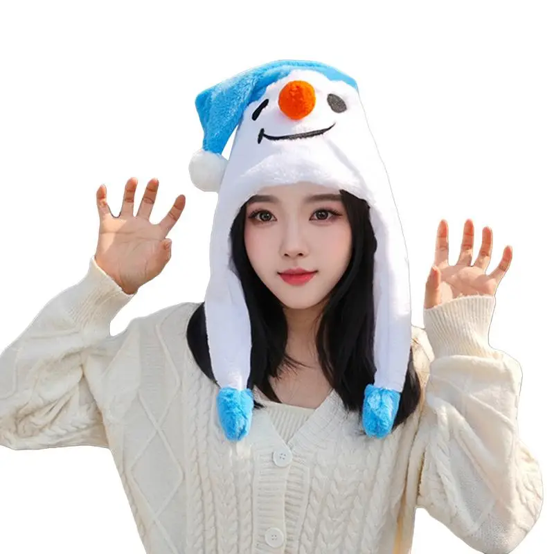 Cartoon Snowman Shape Plush Hats Christmas Hats Adjustable Drawstring Christmas Hats For Holiday Adult Children's Gifts props
Cartoon Snowman Shape Plush Hats Christmas Hats Adjustable Drawstring Christmas Hats For Holiday Adult Children's Gifts props