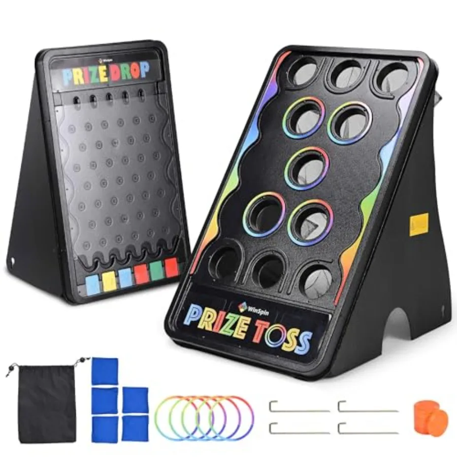 30x19 Prize Drop Board 41x25 Bean Bag Toss Game with 10 Pucks 5 Bean Bags for Carnival Events Plastic Multi-Color Fun and Durab
30x19 Prize Drop Board 41x25 Bean Bag Toss Game with 10 Pucks 5 Bean Bags for Carnival Events Plastic Multi-Color Fun and Durab