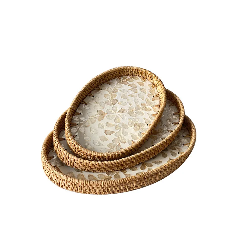 Handmade rattan shells, a variety of colorful snail storage, oval home guest restaurant, light luxury picnic basket, premium tra
Handmade rattan shells, a variety of colorful snail storage, oval home guest restaurant, light luxury picnic basket, premium tra