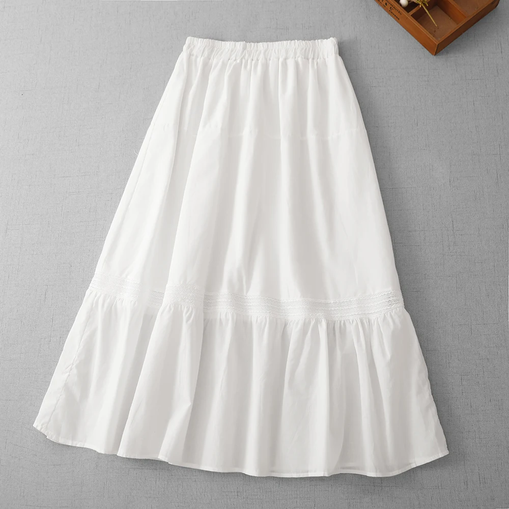 Korean Style High Waist Lace A-Line Skirt Women's Fashion Summer New Thinming Half-length Skirts Commute Artistic
Korean Style High Waist Lace A-Line Skirt Women's Fashion Summer New Thinming Half-length Skirts Commute Artistic
