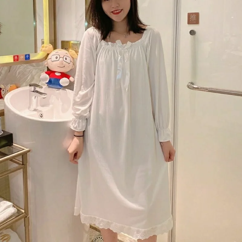 Женское сексуальное платье для сна, весна-осень, ночные рубашки с длинными рукавами, пижамы, свободная ночная рубашка, домашняя одежда, повседневное платье, новый стиль
Женское сексуальное платье для сна, весна-осень, ночные рубашки с длинными рукавами, пижамы, свободная ночная рубашка, домашняя одежда, повседневное платье, новый стиль