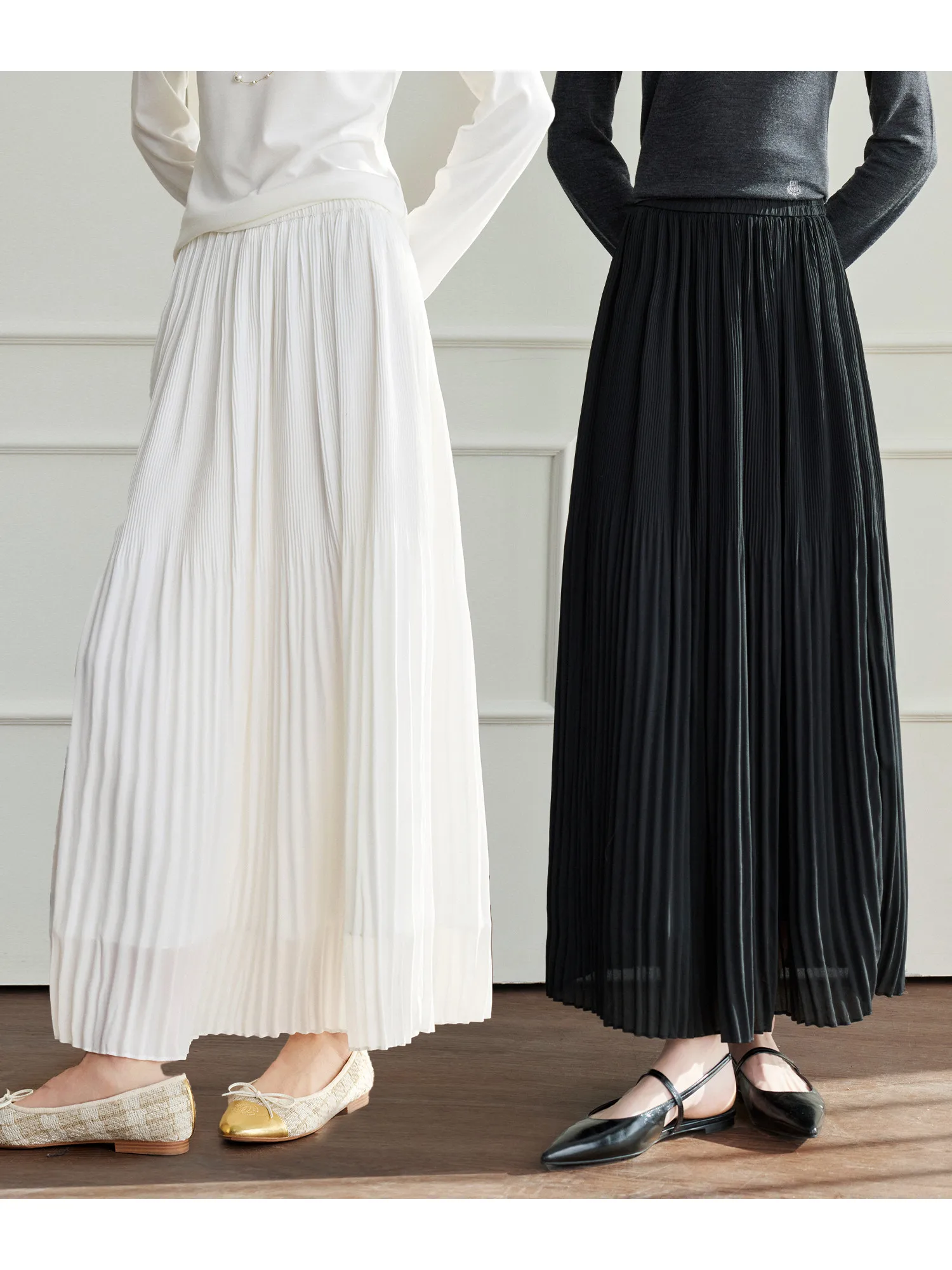 Windmill Pumpkin A-Line Midi Skirt Women's Chiffon Gauze White Pleated Skirt Spring City Commute High Waist Polyester Fiber
Windmill Pumpkin A-Line Midi Skirt Women's Chiffon Gauze White Pleated Skirt Spring City Commute High Waist Polyester Fiber