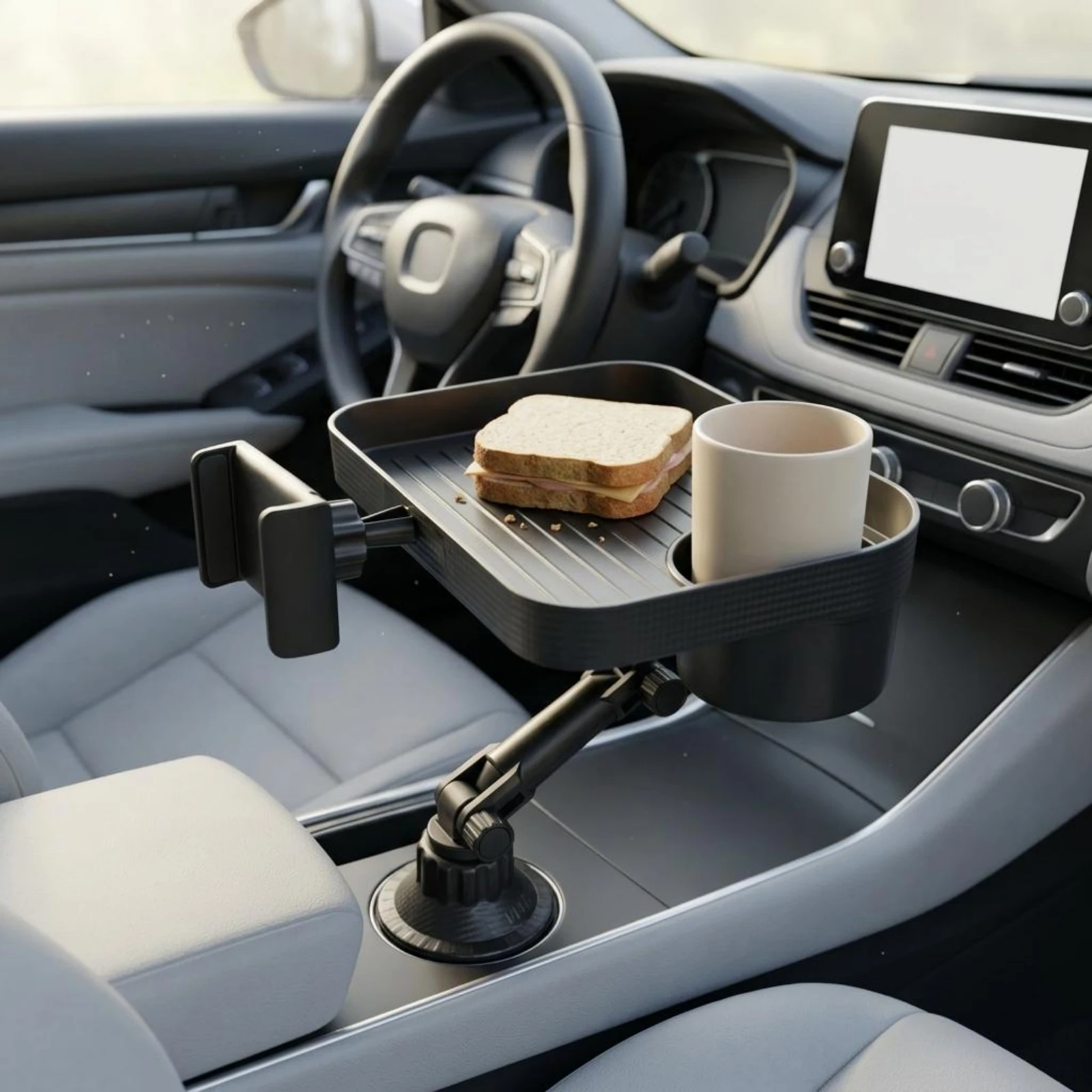 Car Food Tray Adjustable Arm Car Tray Organizer
Car Food Tray Adjustable Arm Car Tray Organizer