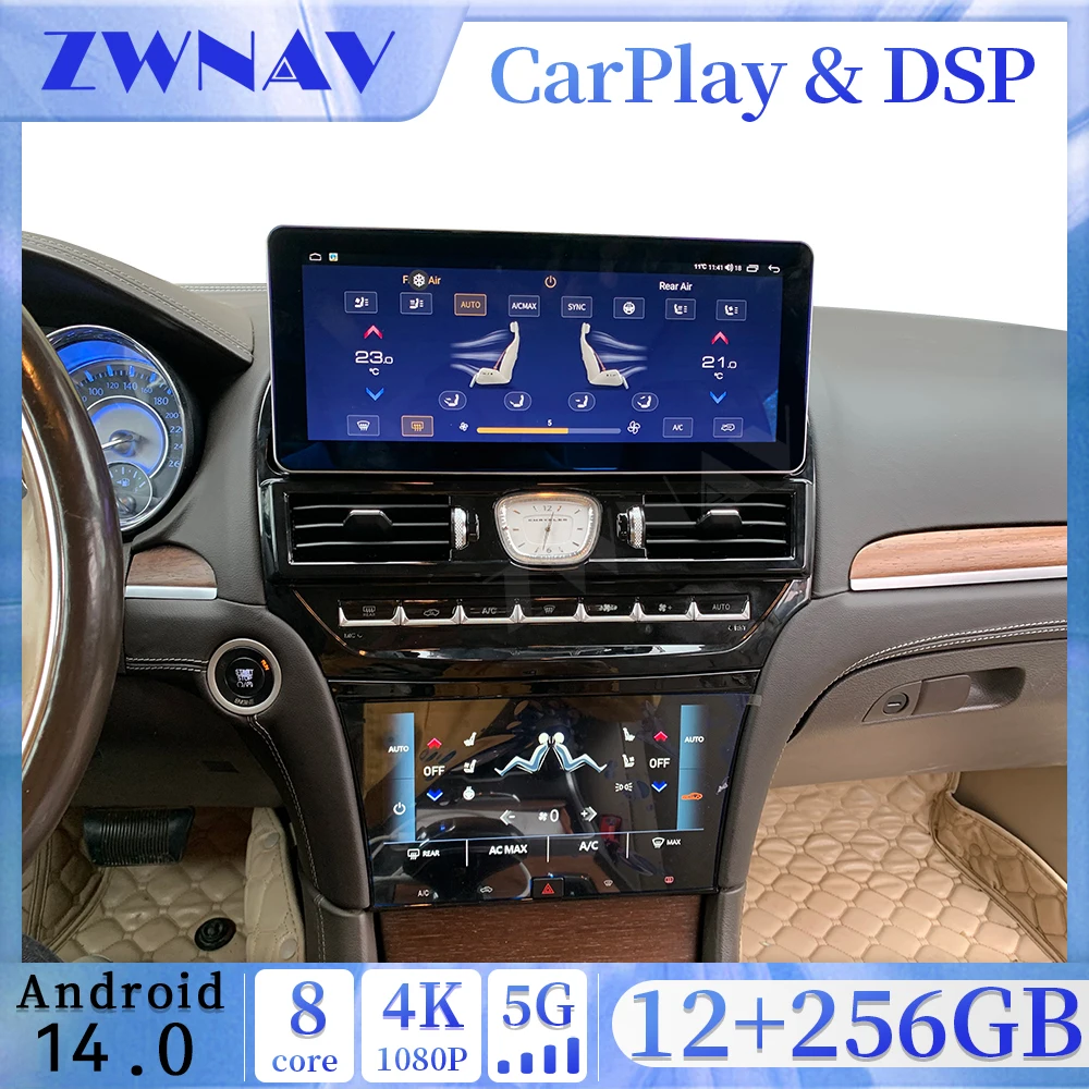 Android14 12,3-дюймовый + 9,66-дюймовый автомобильный мультимедийный плеер для Chrysler 300C 2011-2015, GPS-навигация, аудио, радио, стерео головное устройство
Android14 12,3-дюймовый + 9,66-дюймовый автомобильный мультимедийный плеер для Chrysler 300C 2011-2015, GPS-навигация, аудио, радио, стерео головное устройство