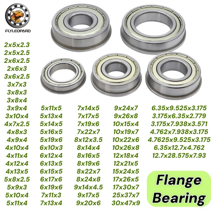 10Pcs F606 Z ZZ Flange Bearing 6x17x6 mm ABEC-7 F604ZZ F605ZZ F607ZZ F608ZZ F609ZZ F6000ZZ F623ZZ F624ZZ Flanged Ball Bearings
10Pcs F606 Z ZZ Flange Bearing 6x17x6 mm ABEC-7 F604ZZ F605ZZ F607ZZ F608ZZ F609ZZ F6000ZZ F623ZZ F624ZZ Flanged Ball Bearings